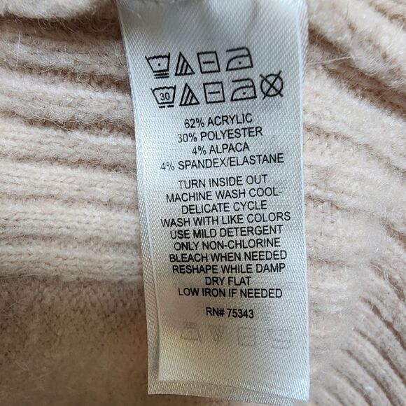 Shrinking Violet Sweater Womens L Pink Alpaca Blend Long Sleeve Crew Soft Boho - Picture 13 of 13